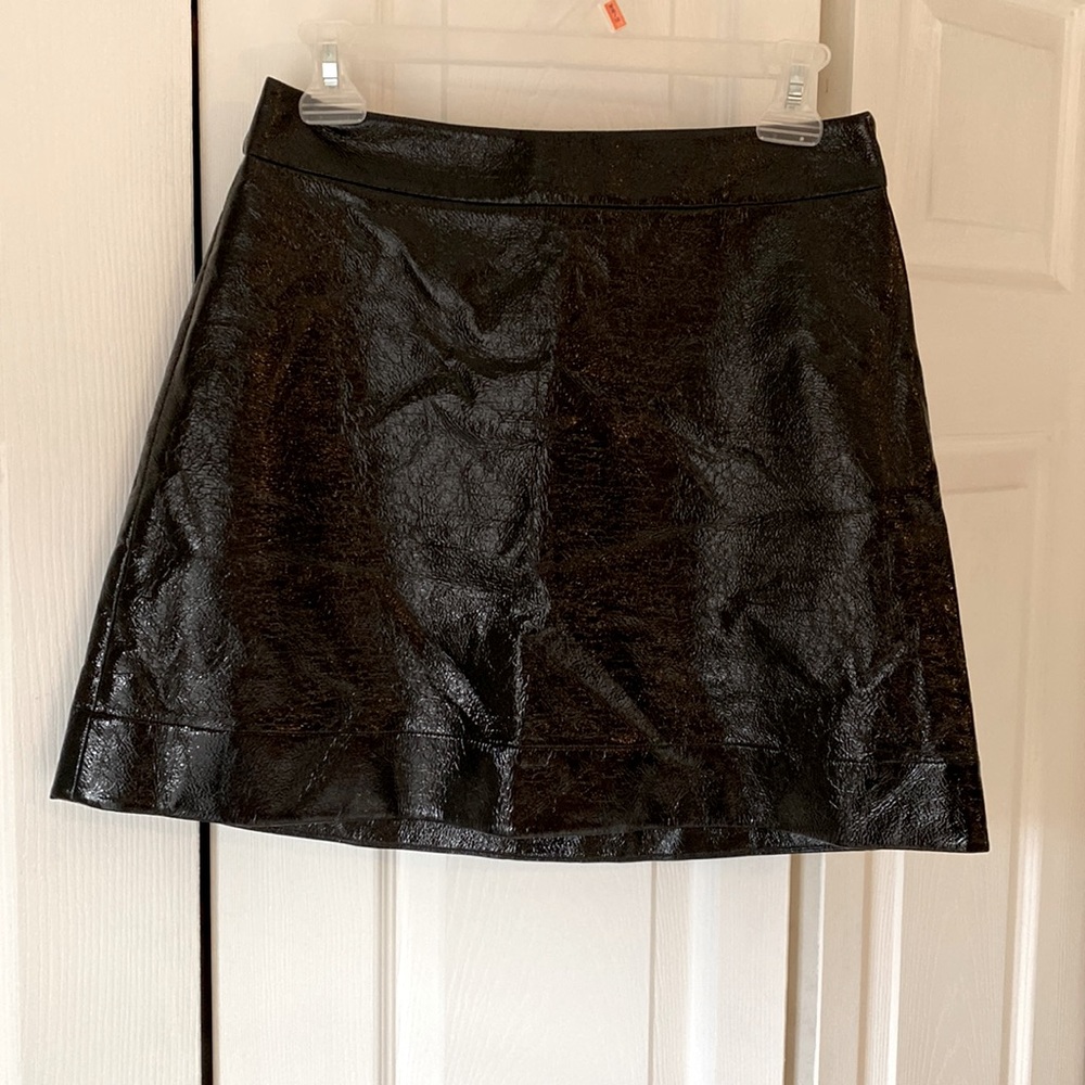 Michael Kors pleather mini skirt